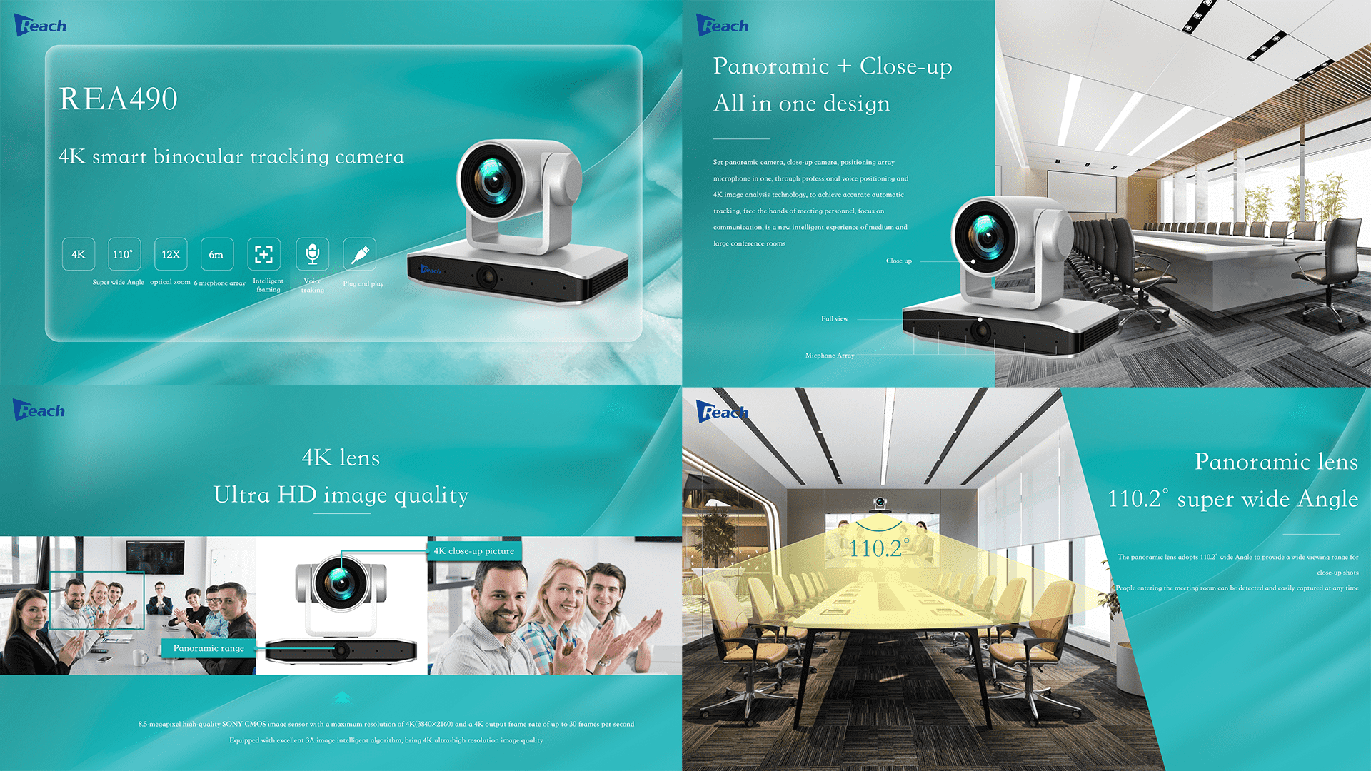 REA490 High-Definition Voice Tracking Camera