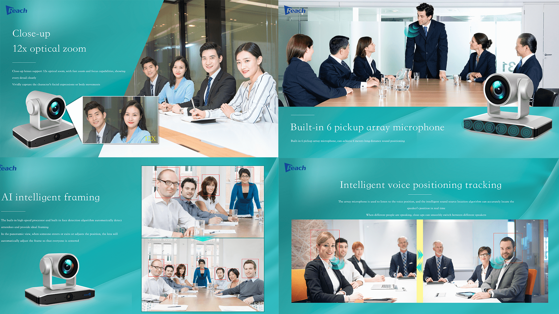 REA490 High-Definition Voice Tracking Camera