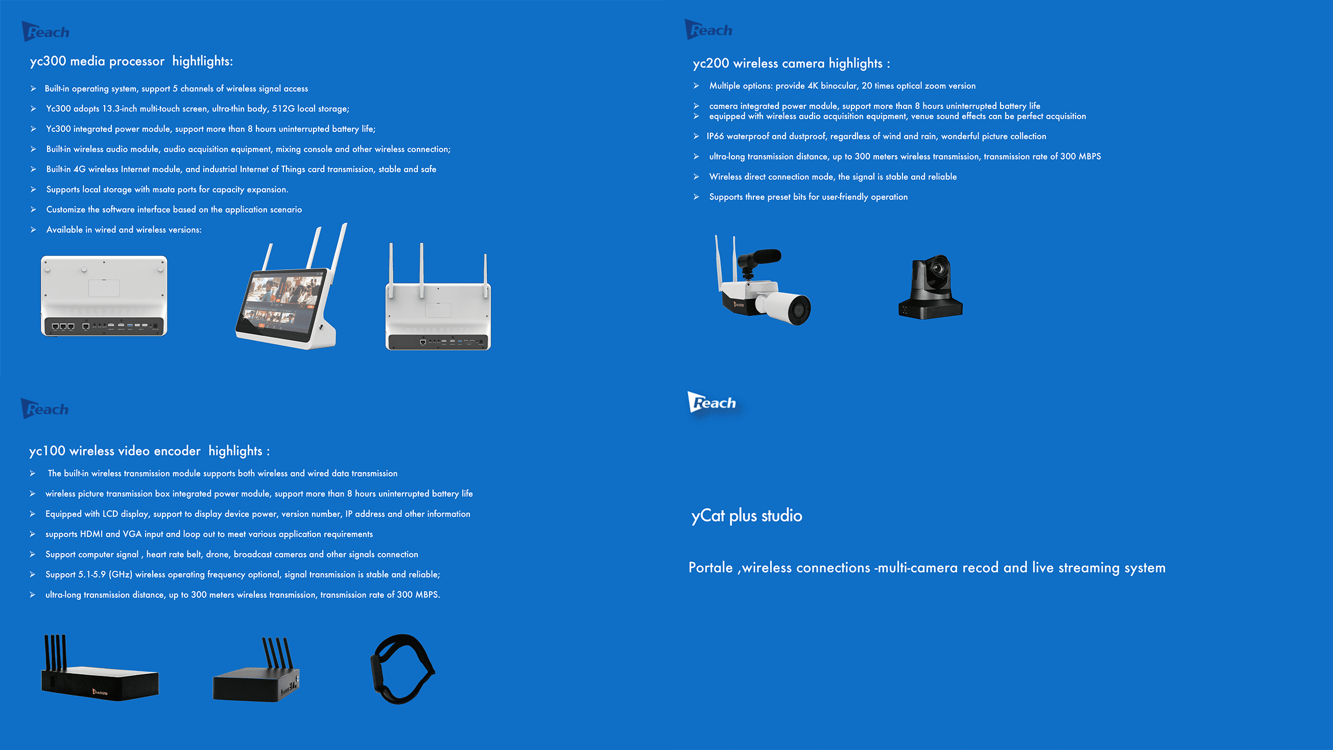 Wireless PTZ Camera YC200B20H