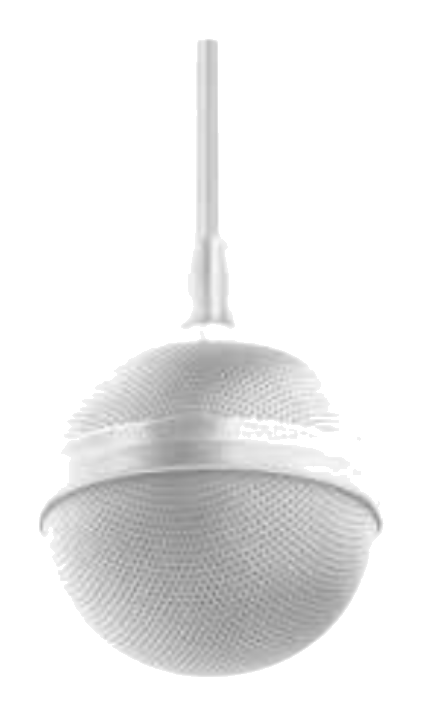 Reach ACM100 spherical omnidirectional microphone for the student area, suspended on a cable Reach ACM100 spherical omnidirectional microphone for the student area, suspended on a cable